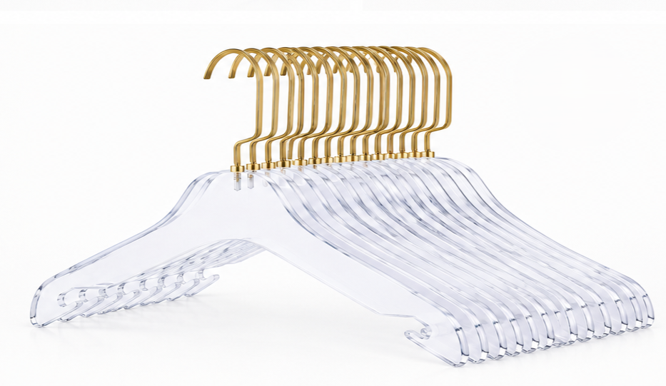17" Adult Acrylic Coat Hanger