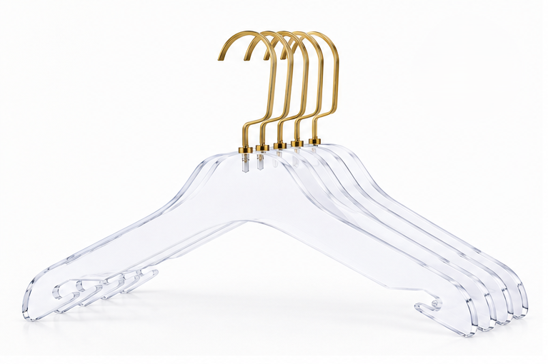 17" Adult Acrylic Coat Hanger