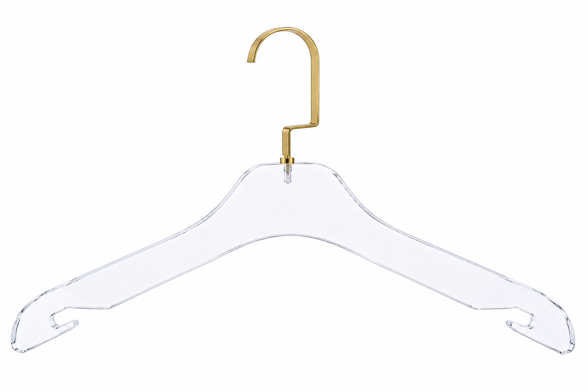 17" Adult Acrylic Coat Hanger
