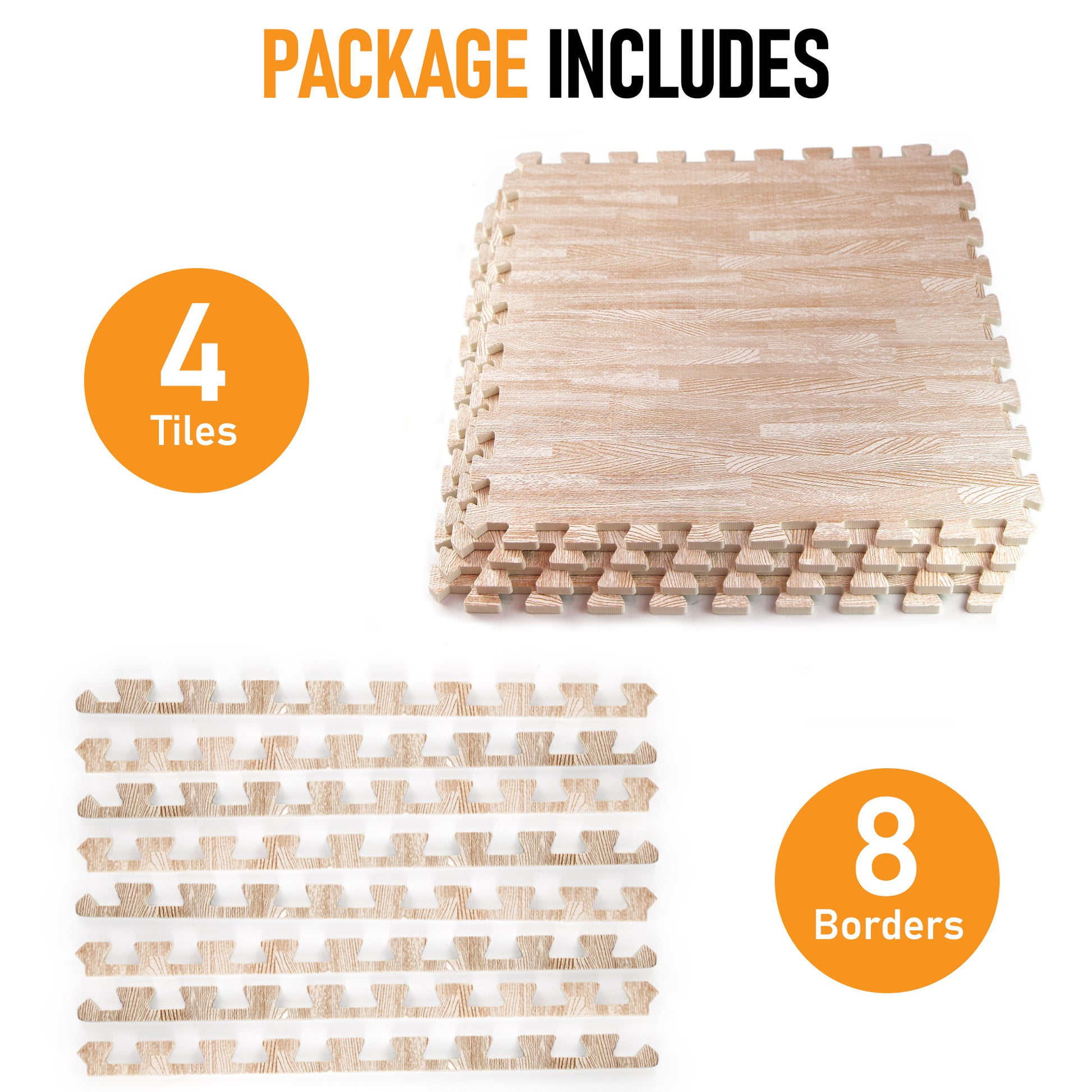 Light Oak / 16 Sq Ft (4 Tiles)