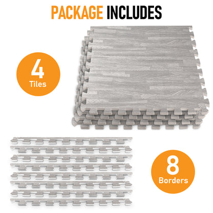 Grey / 16 Sq Ft (4 Tiles)