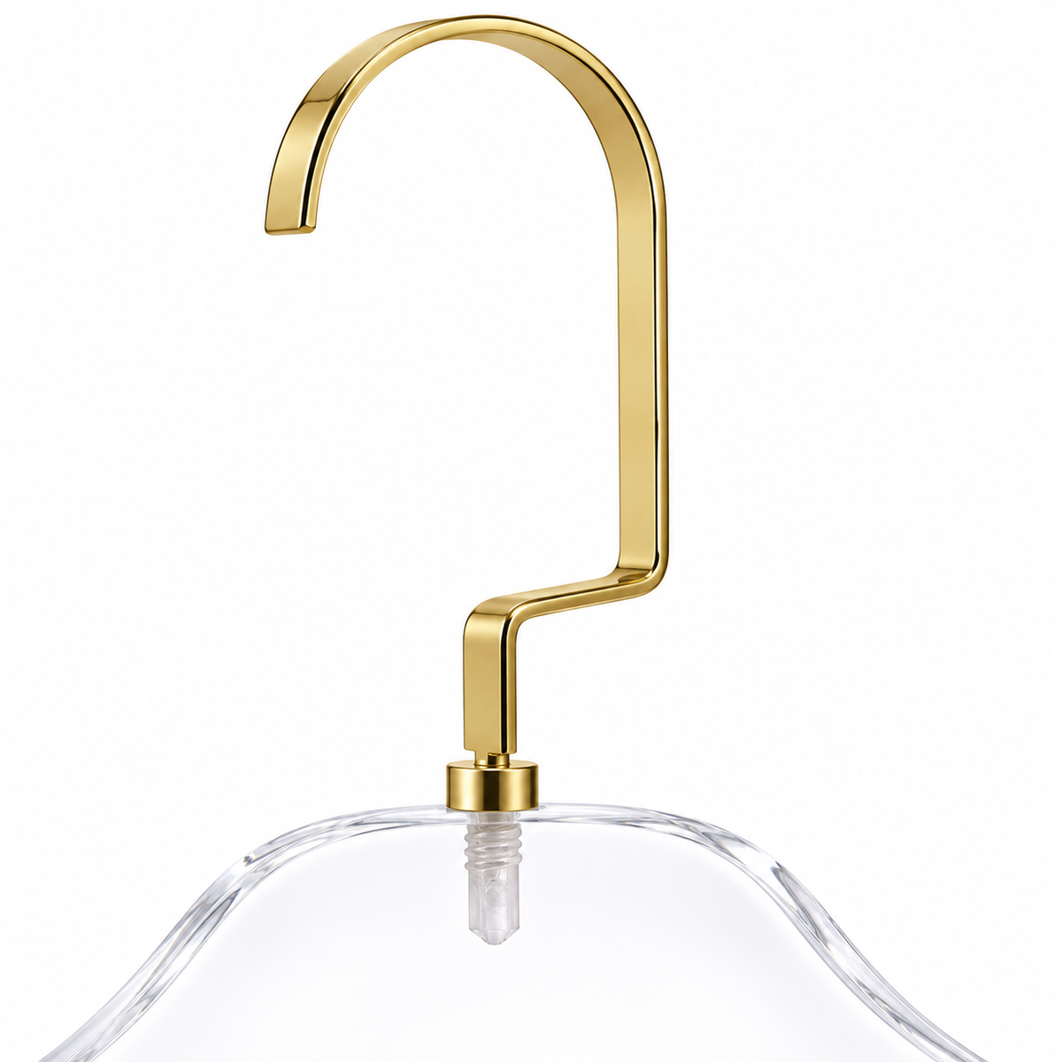 17" Adult Acrylic Coat Hanger