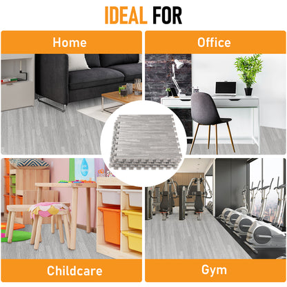 Grey / 16 Sq Ft (4 Tiles)