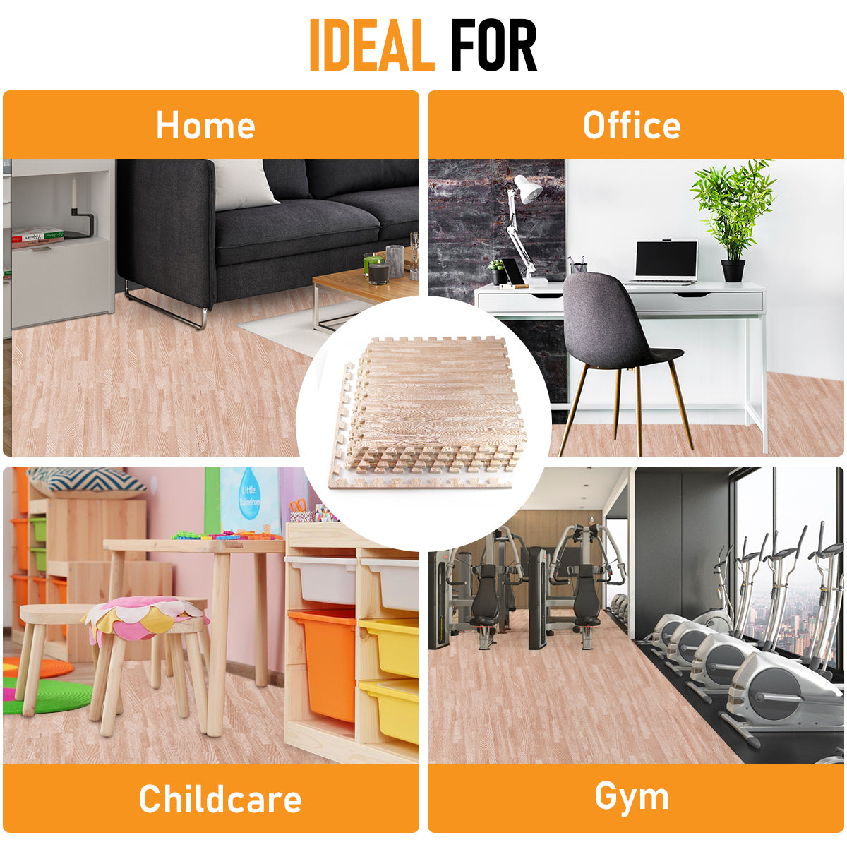 Light Oak / 16 Sq Ft (4 Tiles)