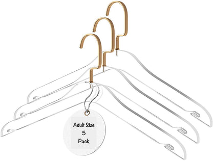 17" Adult Acrylic Coat Hanger