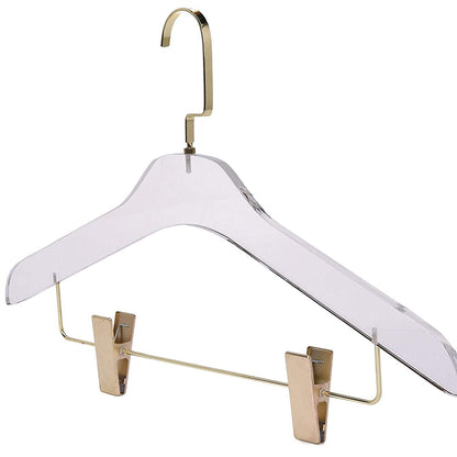 17" Adult Acrylic Suit Hanger